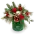 Christmas box with roses